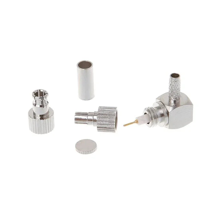 2 in 1 TS9 / CRC9 Male Right Angle RF Coaxial Card Connector for RG174 / 178 / 316 LMR100