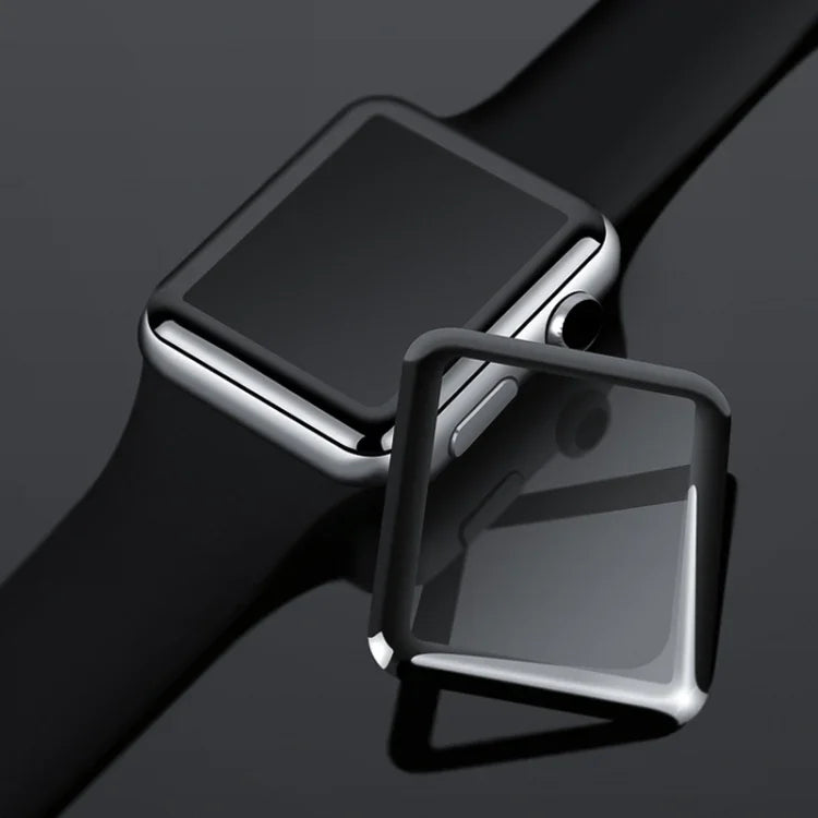2Pcs mocolo 0.33mm 9H 3D Round Edge Full Glue Tempered Glass Film, for Apple Watch Series 3  38mm, for Apple Watch Series 4  40mm, for Apple Watch Series 3 42mm, for Apple Watch Series 4 44mm