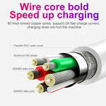 2 in 1 1m USB to USB-C / Type-C Data Cable + 30W QC 3.0 4 USB Interfaces Mobile Phone Tablet PC Universal Quick Charger Travel Charger Set, UK Plug, USB-C / Type-C Set UK Plug
