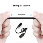ENKAY ENK-AT104 8 Pin to Dual 8 Pin Charging Listen to Songs Aluminum Alloy Adapter Conversion Cable