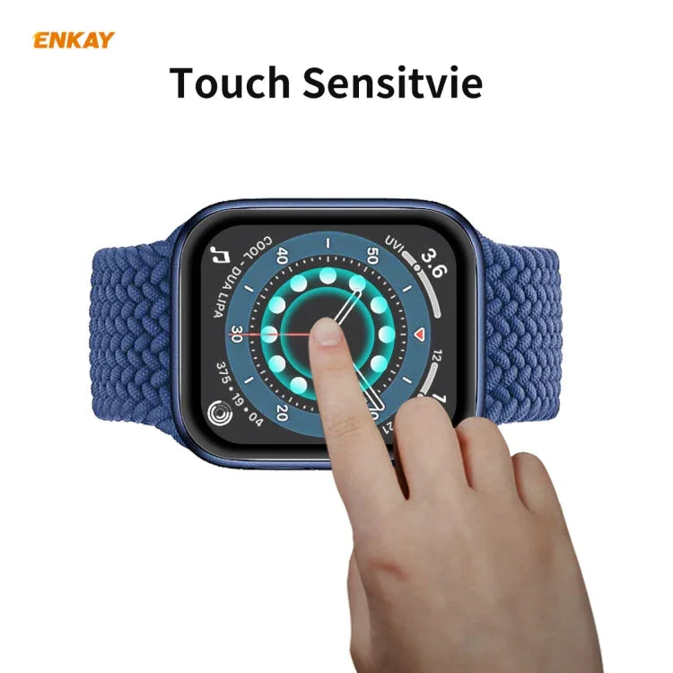 10 PCS For Apple Watch Series 6/5/4/SE 40mm ENKAY Hat-Prince 3D Full Screen PET Curved Hot Bending HD Screen Protector Film, For Apple Watch Series 6/5/4/SE 40mm