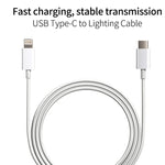 2 in 1 PD 20W Single USB-C / Type-C Port Travel Charger + 3A PD3.0 USB-C / Type-C to 8 Pin Fast Charge Data Cable Set, Cable Length: 1m, US Plug, 20W 1m