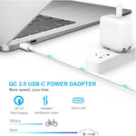 PD3.0 30W USB-C / Type-C Interface Universal Travel Charger with Detachable Foot, EU Plug, EU Plug