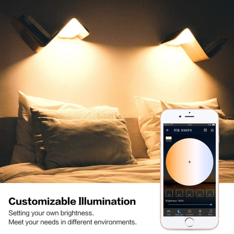 7W  E27 RGBCW WIFI LED smart bulb wireless smart home automation light