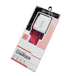 LZ-023 18W QC 3.0 USB Portable Travel Charger + 3A USB to 8 Pin Data Cable, US Plug, USB to 8 Pin Data Cable, US Plug, 8 Pin Data Cable, US Plug