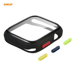 ENKAY Hat-prince Full Coverage TPU Case + Tempered Glass Protector for Apple Watch Series 6 / 5 / 4 / SE 44mm, For Apple Watch Series 6 / 5 / 4 / SE 44mm