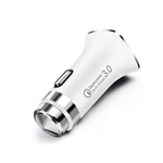 LZ-328 Safety Hammer Type QC3.0 USB + USB-C / Type-C Fast Charging Car Charger