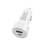 TE-P31 PD 20W USB-C / Type-C + QC3.0 18W USB Fast Car Charger