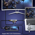 Z39A HDMI / F + Microphone HDMI / F + Audio + USB 4K Capture Card, Support Windows Android Linux and MacOS Etc, Z39A