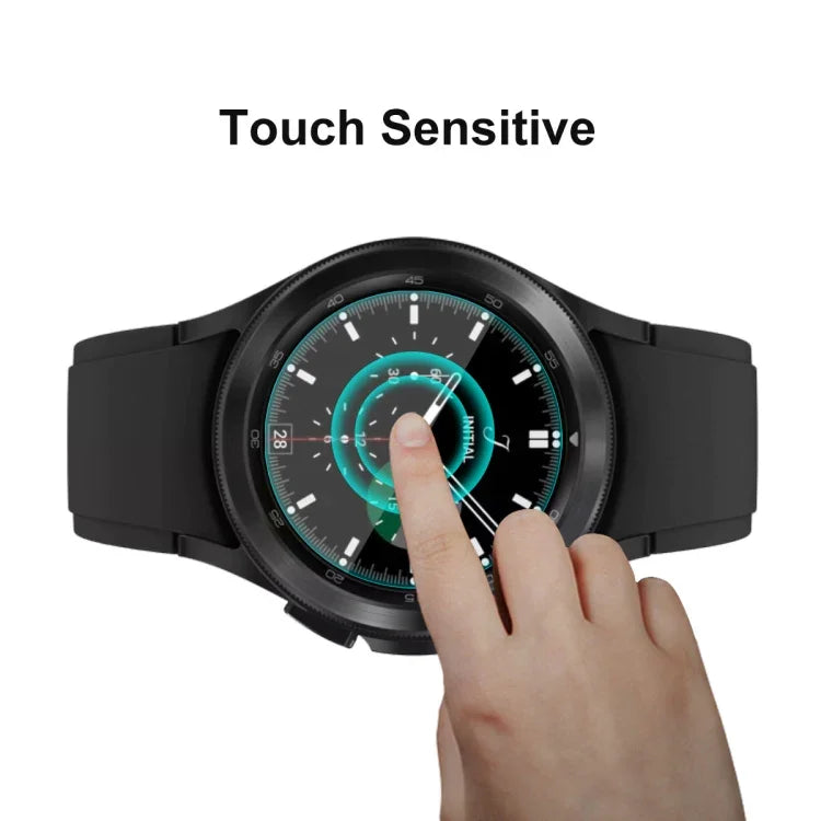 For Samsung Galaxy Watch4 Classic 42mm ENKAY Hat-Prince 0.2mm 9H 2.15D Curved Edge Tempered Glass Screen Protector Watch Film, 1 PCS, 2 PCS, 5 PCS, 10 PCS