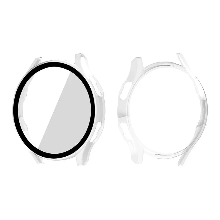 ENKAY Hat-Prince Full Coverage PC Frame + Tempered Glass Protector Composite Case for Samsung Galaxy Watch4 44mm