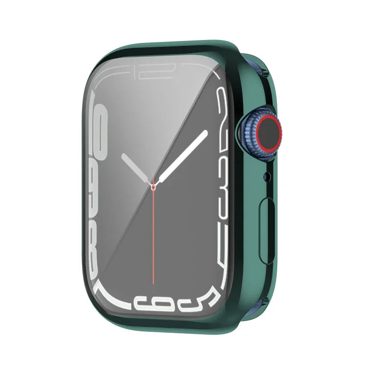 Shockproof TPU Full Protective Shell with Protective Film, For Apple Watch Series 9 / 8 / 7 45mm, For Apple Watch Series 9 / 8 / 7 41mm