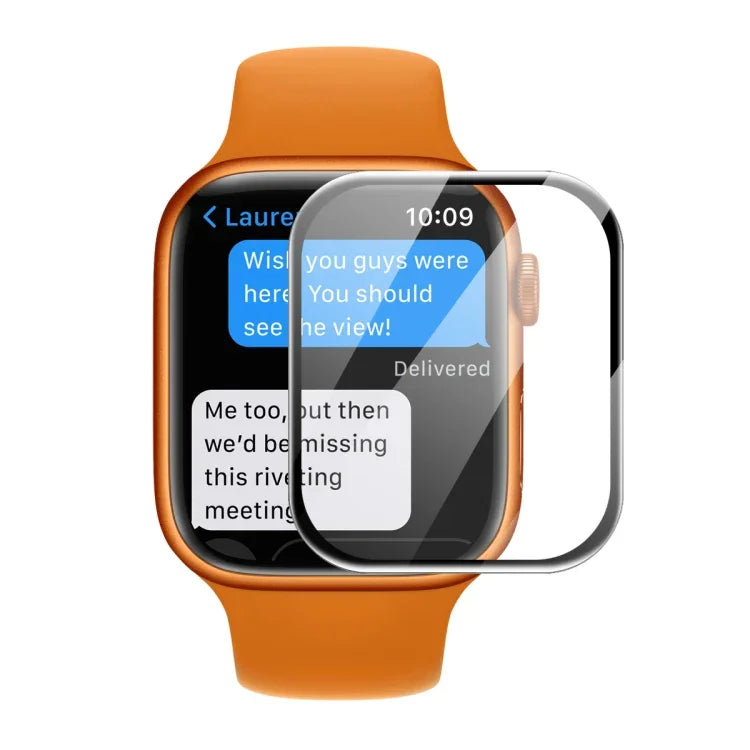 ENKAY Hat-Prince 3D Curved Edge Full Coverage Full Tempered Glass HD Screen Protector Film For Apple Watch Series 9 / 8 / 7 41mm, 1 PC, 2 PCS, 5 PCS, 10 PCS