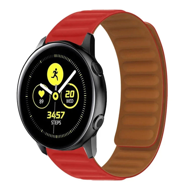 Silicone Magnetic Watch Strap, For Samsung Galaxy Watch 3 41MM R850, For Samsung Galaxy Gear Sport, For Samsung Galaxy Watch Active
