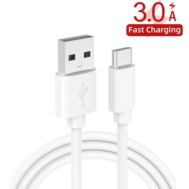 CA-25 QC3.0 USB 3A Fast Charger with 1m USB to Type-C Data Cable, AU Plug, AU Plug + Type-C Cable