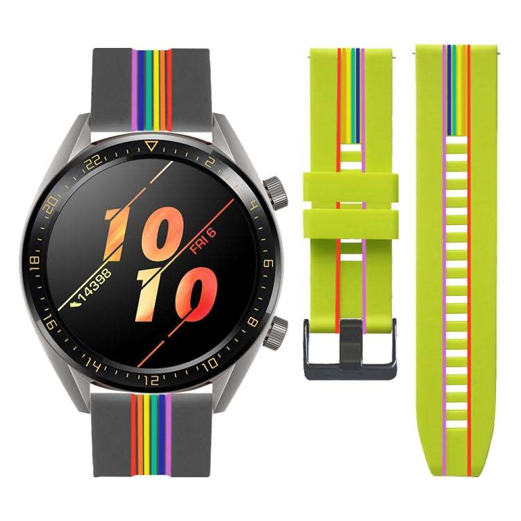 Rainbow Silicone Watchband, For Honor Watch Dream