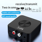 BT-21 NFC Bluetooth 5.0 Receiver & Transmitter RCA 3.5mm AUX Audio Adapter, BT-21