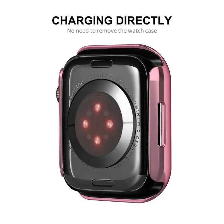 ENKAY Hat-Prince 2 in 1 PC Frame + 9H Tempered Glass Case, For Apple Watch Series 8 / 7 41mm, For Apple Watch Series 8 / 7 45mm