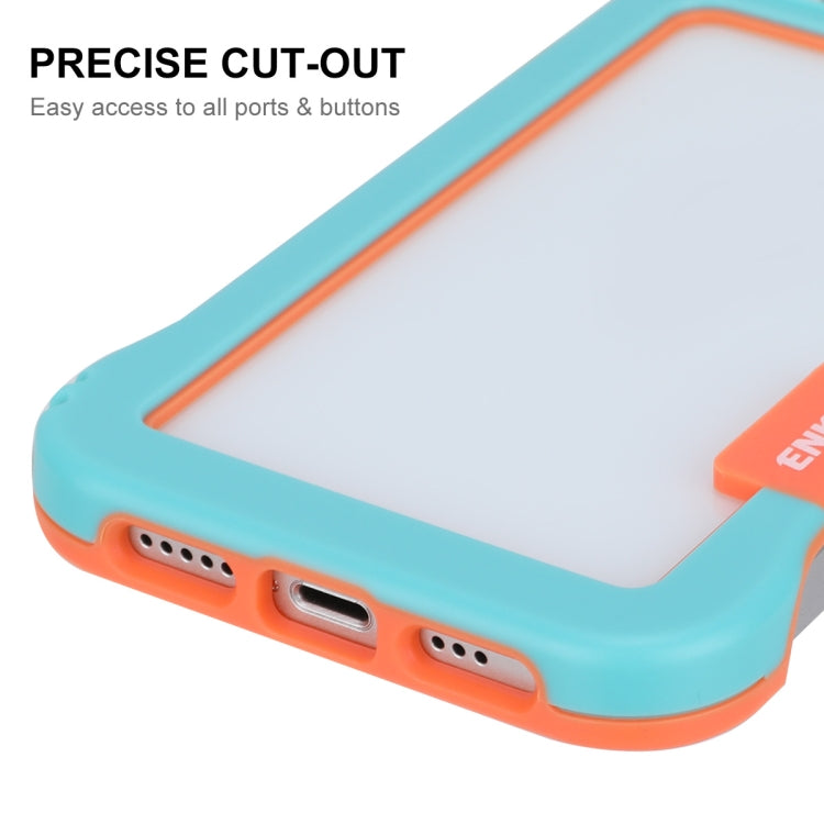 ENKAY Frameless Hollow Shockproof PC Case for iPhone 13, For iPhone 13