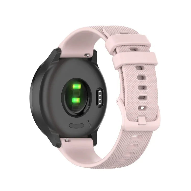 20mm Checkered Silicone Strap, For Samsung Galaxy Watch Active 40mm, For Samsung Galaxy Watch 42mm, For Samsung Galaxy Gear Sport, For Samsung Gear S2 Classic