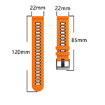22mm Mixed-Color Silicone Strap, For Huawei Watch GT Runner, For Huawei Watch GT3 46mm