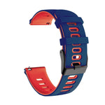 20mm Mixed-Color Silicone Strap, For Samsung Galaxy Watch Active 2 44mm, For Samsung Galaxy watch Active 40mm