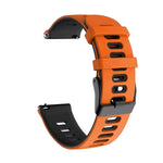 22mm Mixed-Color Silicone Strap, For Samsung Galaxy Watch 3 45mm, For Samsung Galaxy Watch 46mm