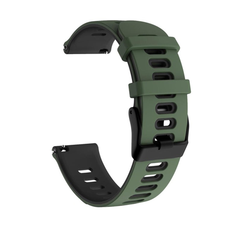 22mm Mixed-Color Silicone Strap, For Samsung Galaxy Watch 3 45mm, For Samsung Galaxy Watch 46mm