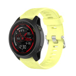 22mm Twill Solid Color Silicone Watch Band, For Garmin Forerunner 745