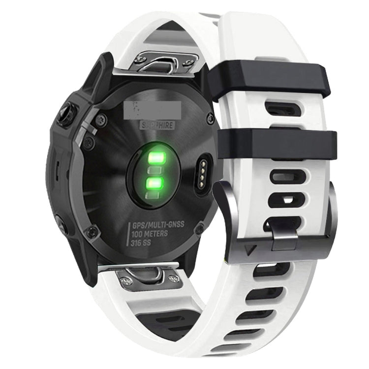 26mm Silicone Sports Two-Color Watch Band, For Garmin Fenix 5X, For Garmin Fenix 5X Plus, For Garmin Fenix 3