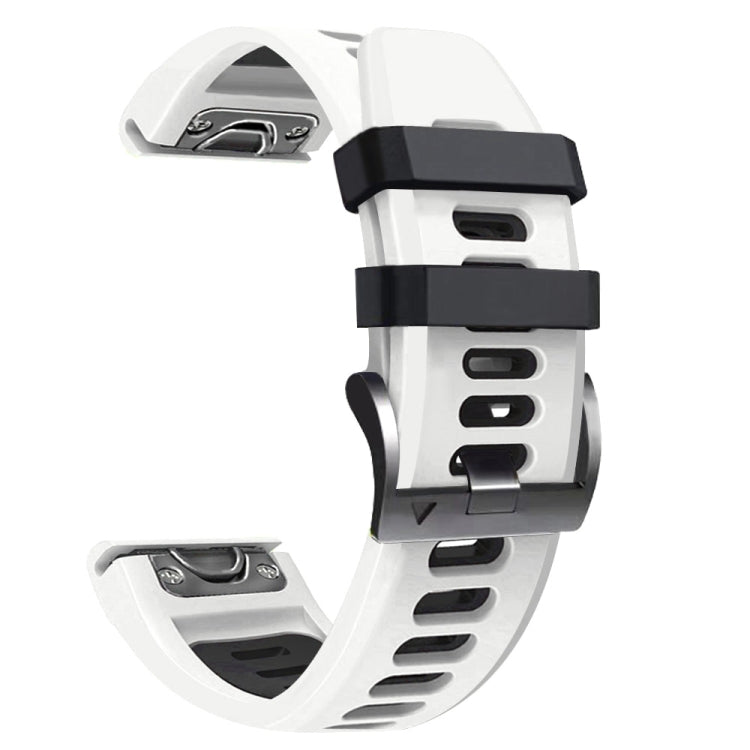22mm Silicone Sports Two-Color Watch Band, For Garmin Fenix 5 Plus