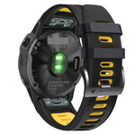 22mm Silicone Sports Two-Color Watch Band, For Garmin Fenix 5 Plus