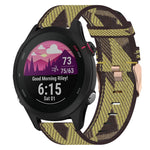 18mm Nylon Woven Watch Band, For Garmin Forerunner 255S, For Garmin Venu 2S, For Garmin Vivomove 3S, For Garmin Vivoactive 4S