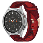 20mm Nylon Woven Watch Band, For Samsung Galaxy Watch 4 40mm, For Samsung Galaxy Watch 4 44mm, For Samsung  Galaxy Watch 4 Classic 42mm, For Samsung  Galaxy Watch 4 Classic 46mm, For Samsung Galaxy Watch 3 41mm, For Samsung Galaxy Watch Active 2 40mm
