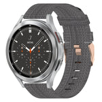 20mm Nylon Woven Watch Band, For Samsung Galaxy Watch 4 40mm, For Samsung Galaxy Watch 4 44mm, For Samsung  Galaxy Watch 4 Classic 42mm, For Samsung  Galaxy Watch 4 Classic 46mm, For Samsung Galaxy Watch 3 41mm, For Samsung Galaxy Watch Active 2 40mm