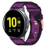 20mm Nylon Woven Watch Band, For Samsung Galaxy Watch 4 40mm, For Samsung Galaxy Watch 4 44mm, For Samsung  Galaxy Watch 4 Classic 42mm, For Samsung  Galaxy Watch 4 Classic 46mm, For Samsung Galaxy Watch 3 41mm, For Samsung Galaxy Watch Active 2 40mm