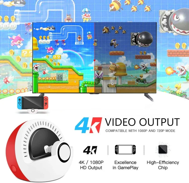 Multifunctional HDMI Charging Base Accessories For Nintendo Switch, Charging Base