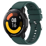 Protruding Head Silicone Strap Silver Buckle, For Samsung Galaxy Watch3 45mm 22mm, For Samsung Galaxy Gear S3 Classic 22mm, For Samsung Galaxy Gear S3 Frontier 22mm, For Samsung Galaxy Watch Heart-S 20mm