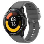 Protruding Head Silicone Strap Silver Buckle, For Samsung Galaxy Watch3 45mm 22mm, For Samsung Galaxy Gear S3 Classic 22mm, For Samsung Galaxy Gear S3 Frontier 22mm, For Samsung Galaxy Watch Heart-S 20mm