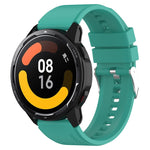 Protruding Head Silicone Strap Silver Buckle, For Samsung Galaxy Watch Heart-L 20mm, For Samsung Galaxy Watch4 40mm/44mm 20mm, For Samsung Galaxy Watch4 Classic 42mm/46mm 20mm, For Samsung Galaxy Watch3 41mm 20mm