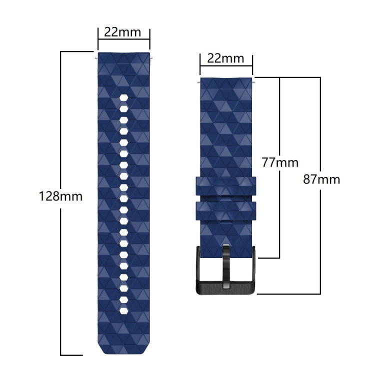 22mm Football Pattern Two-Color Silicone Strap, For Amazfit 2 Stratos, For  Amazfit Z