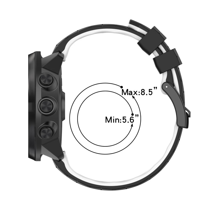22mm Football Pattern Two-Color Silicone Strap, For Amazfit 2 Stratos, For  Amazfit Z