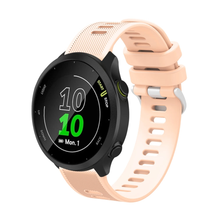20mm Silicone Twill Watch Band, For Garmin Forerunner 55, For Garmin Venu, For Garmin Venu SQ, For Garmin Vivomove 3