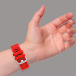 20mm Silicone Twill Watch Band, For Samsung Galaxy Watch 4 40mm, For Samsung Galaxy Watch 4 44mm, For Samsung  Galaxy Watch 4 Classic 42mm, For Samsung  Galaxy Watch 4 Classic 46mm