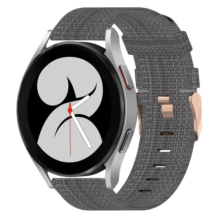 20mm Nylon Woven Watch Band, For Samsung Galaxy Watch5 40mm, For Samsung Galaxy Watch5 44mm, For Samsung Galaxy Watch5 Pro 45mm, For Samsung Galaxy Watch4 40mm, For Samsung Galaxy Watch4 44mm, For Samsung Galaxy Watch4 Classic 46mm