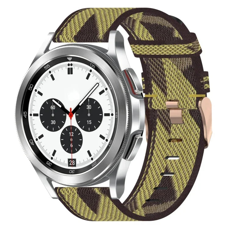 20mm Nylon Woven Watch Band, For Samsung Galaxy Watch4 Classic 42mm, For Samsung Galaxy Watch Active 2