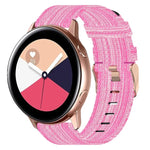 20mm Nylon Woven Watch Band, For Samsung Galaxy Watch4 Classic 42mm, For Samsung Galaxy Watch Active 2