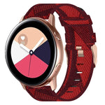 20mm Nylon Woven Watch Band, For Samsung Galaxy Watch4 Classic 42mm, For Samsung Galaxy Watch Active 2