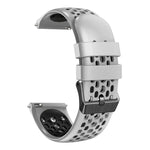 22mm Two-Color Breathable Silicone Watch Band, For Samsung Galaxy Watch3 45mm, For Samsung Galaxy Watch 46mm, For Samsung Gear S3 Classic, For Samsung Gear S3 Frontier