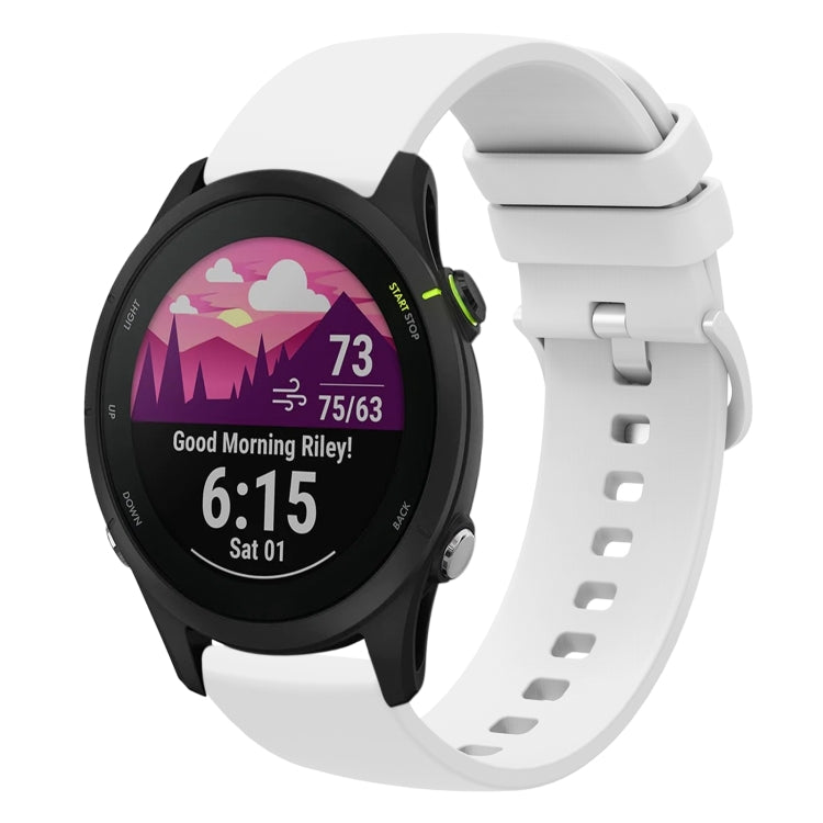 18mm Solid Color Soft Silicone Watch Band, For Garmin Forerunner 255S, For Garmin Venu 2S, For Garmin Vivomove 3S, For Garmin Vivoactive 4S